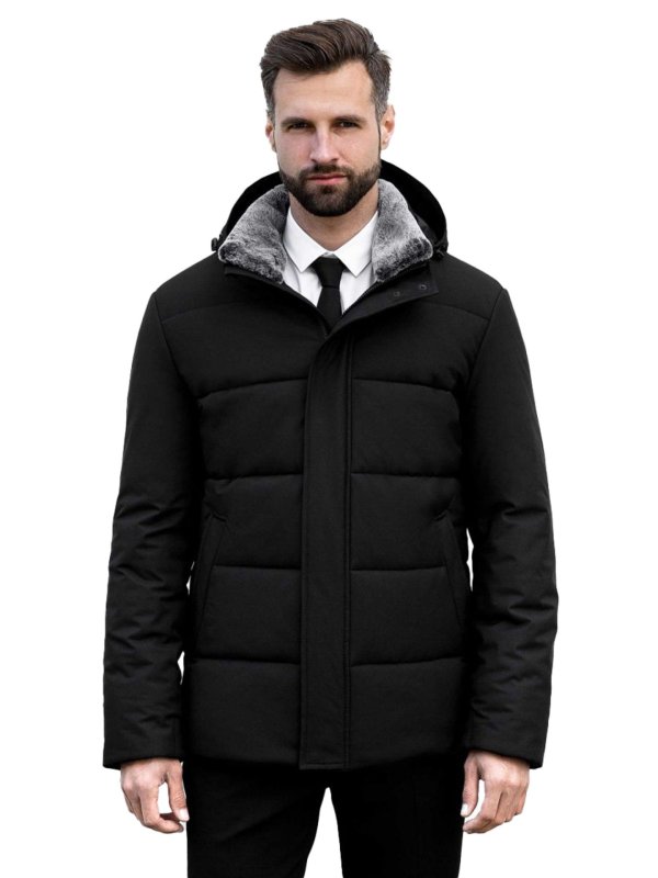 Чоловічий зимовий пуховик з текстилю
36-858