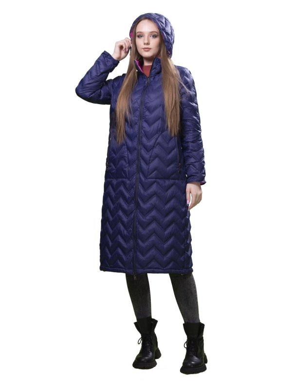 A2036 Женс. Boruoss Polyester фиолетовый с малиновым 110 см L