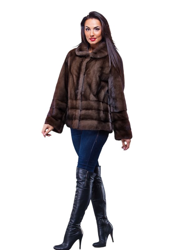 Женская норковая шуба 24-2089