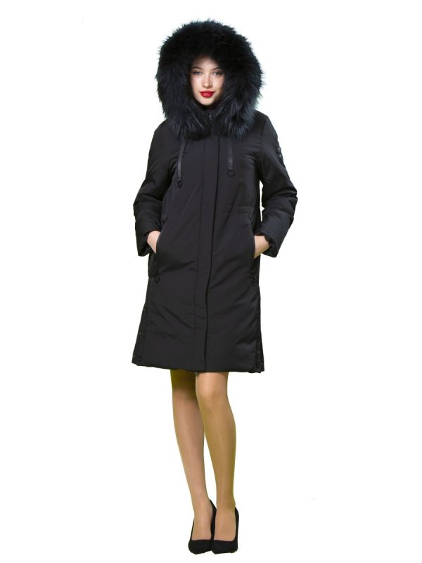 Жіночий зимовий пуховик з натуральним або штучним наповнювачем 36-1065