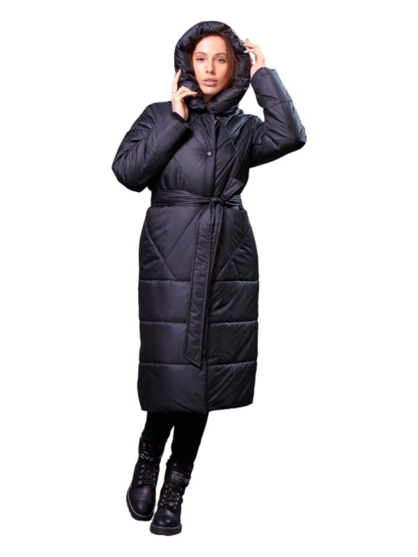 Розпродаж жіночих зимових пуховиків з натуральним чи штучним наповнювачем 36-1308