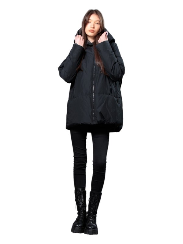 Жіночий зимовий пуховик з натуральним або штучним наповнювачем 36-1359