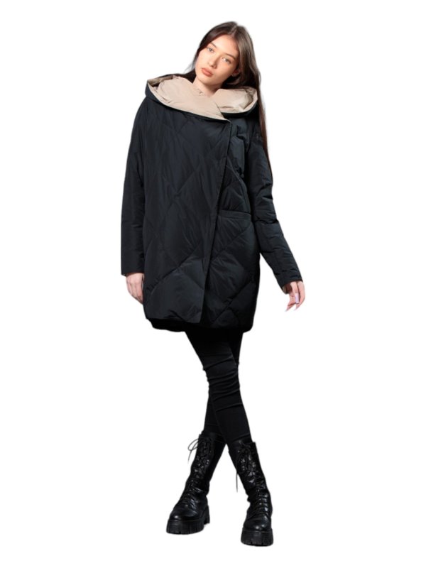 Женский зимний пуховик с натуральным или искусственным наполнителем 36-1241