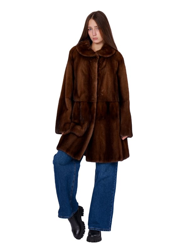 Жіноча норкова шуба 24-2122