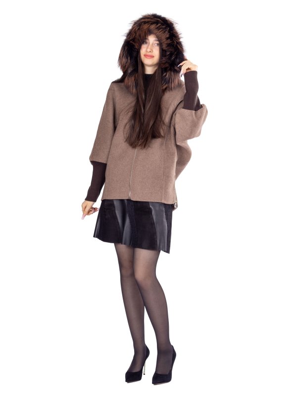 Зимове кашемірове пальто для жінок 48-250