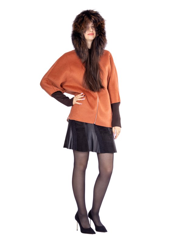 Зимове кашемірове пальто для жінок 48-255