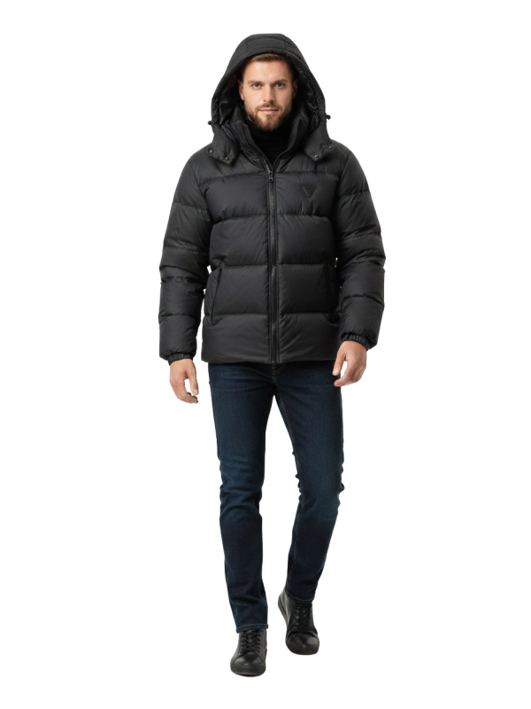 Чоловічий зимовий пуховик з текстилю
36-1539