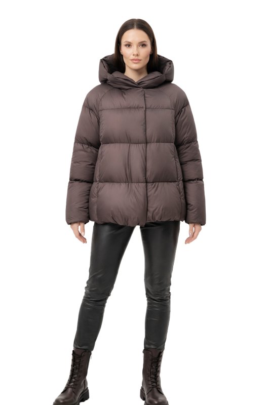 Жіночий зимовий пуховик з натуральним або штучним наповнювачем 36-1522