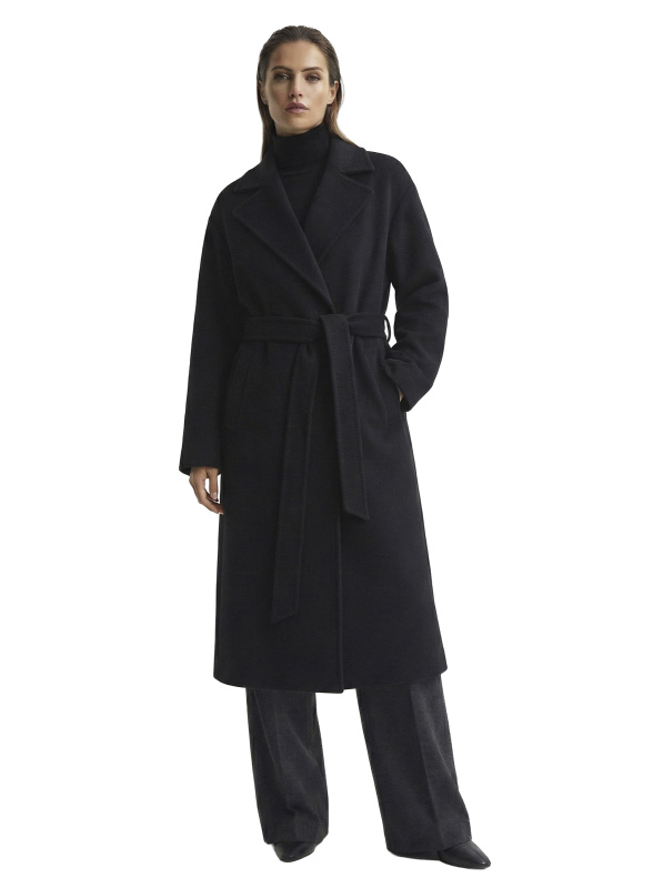 Зимове кашемірове пальто для жінок 48-263