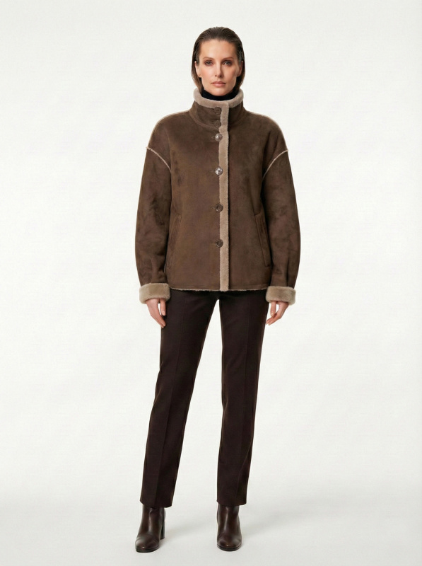 Куртка жіноча демісезонна з еко-шкіри 47-66