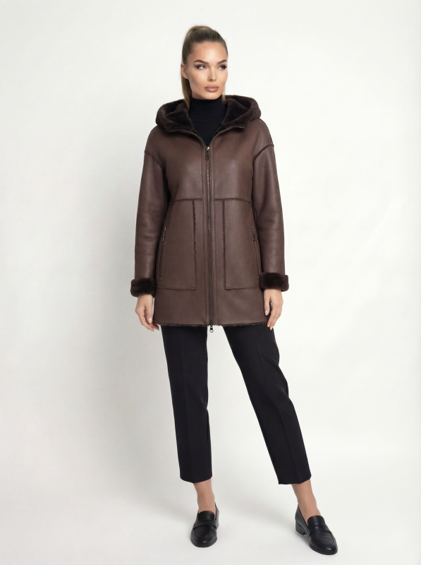 Куртка жіноча демісезонна з еко-шкіри 47-101