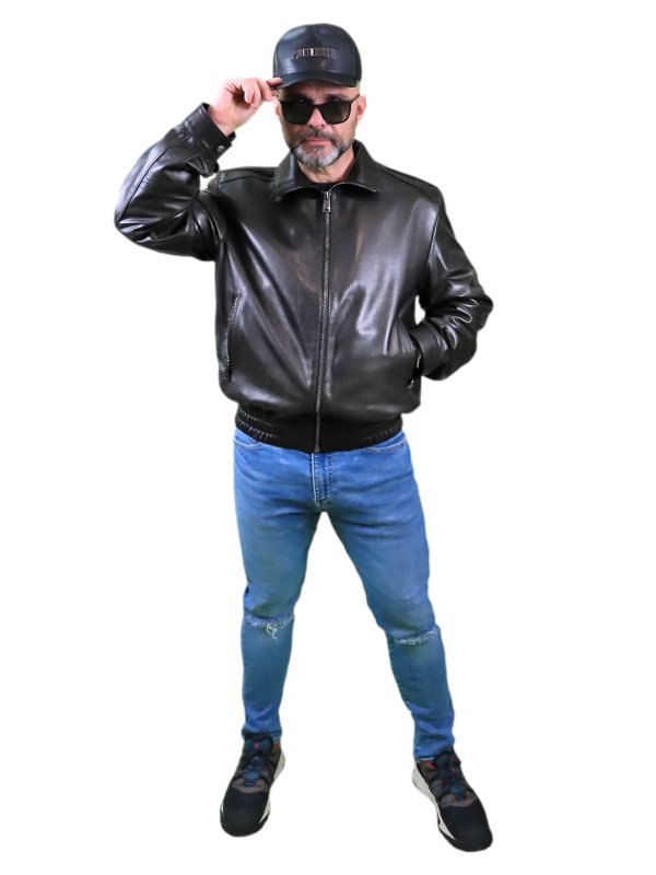 Чоловіча шкіряна куртка
18-9462