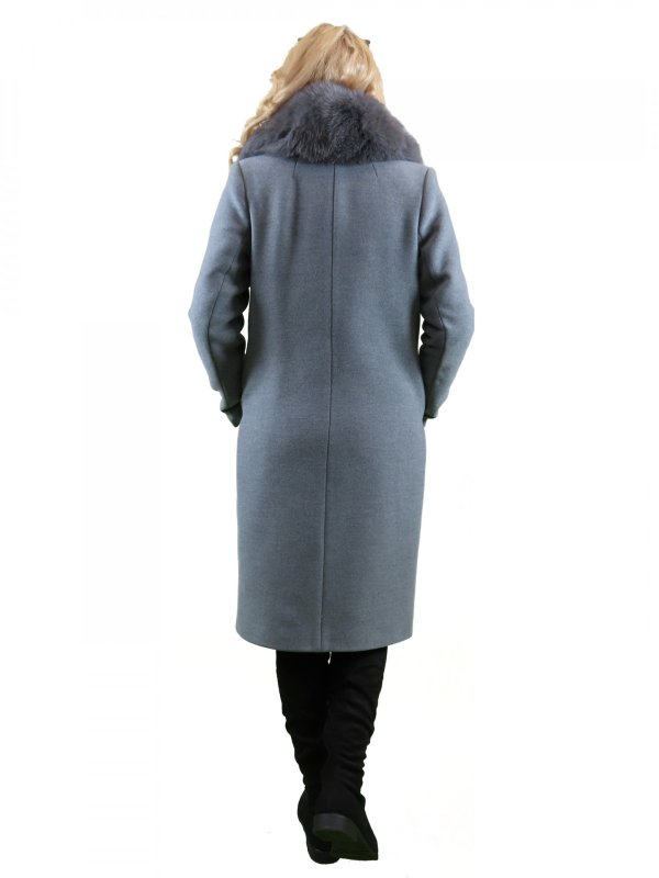Зимове кашемірове пальто для жінок 12-618