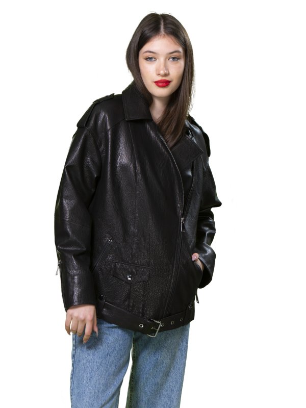 Женская кожаная куртка 18-9591