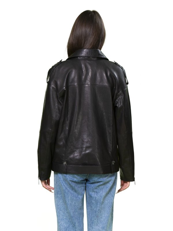 Женская кожаная куртка 18-9591