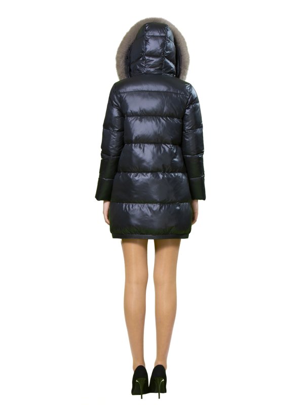 Женский зимний пуховик с натуральным или искусственным наполнителем 36-1109