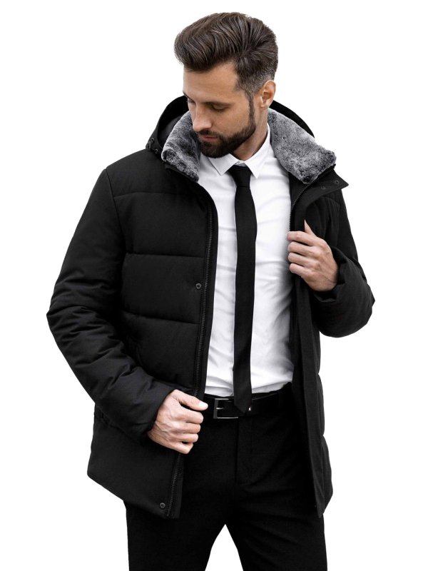 Мужской зимний пуховик из текстиля
36-891