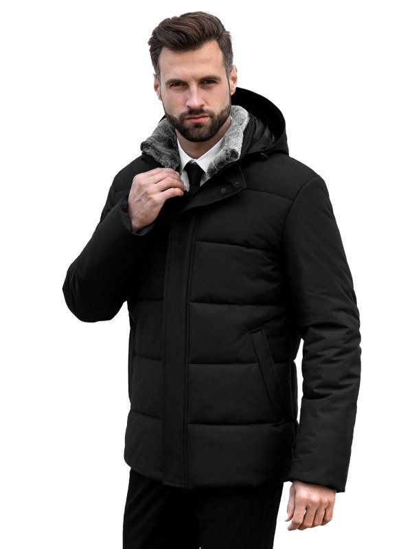 Мужской зимний пуховик из текстиля
36-891