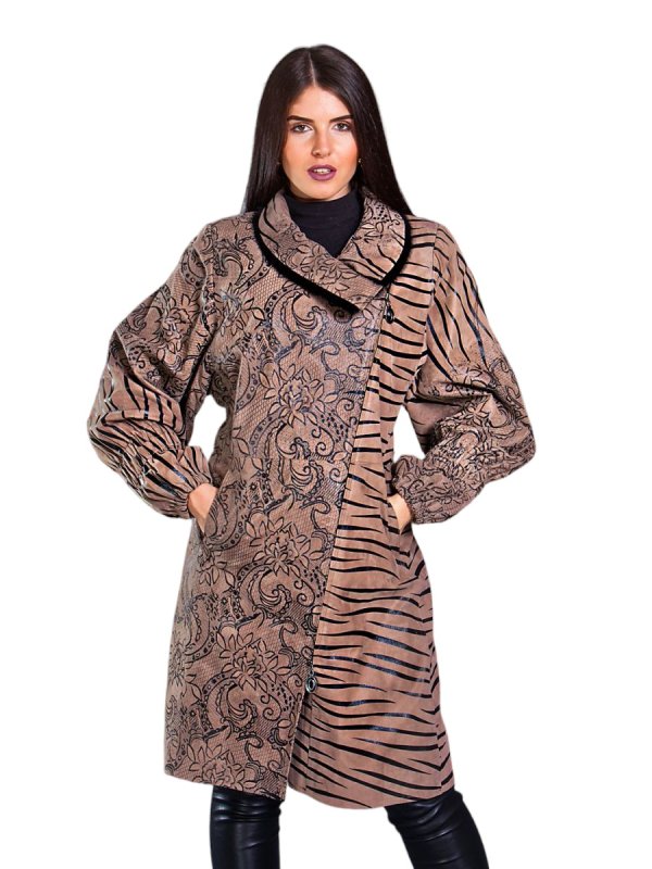 Жіноча шкіряна куртка зі знижкою 9-6514