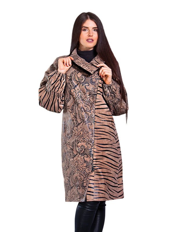 Жіноча шкіряна куртка зі знижкою 9-6514