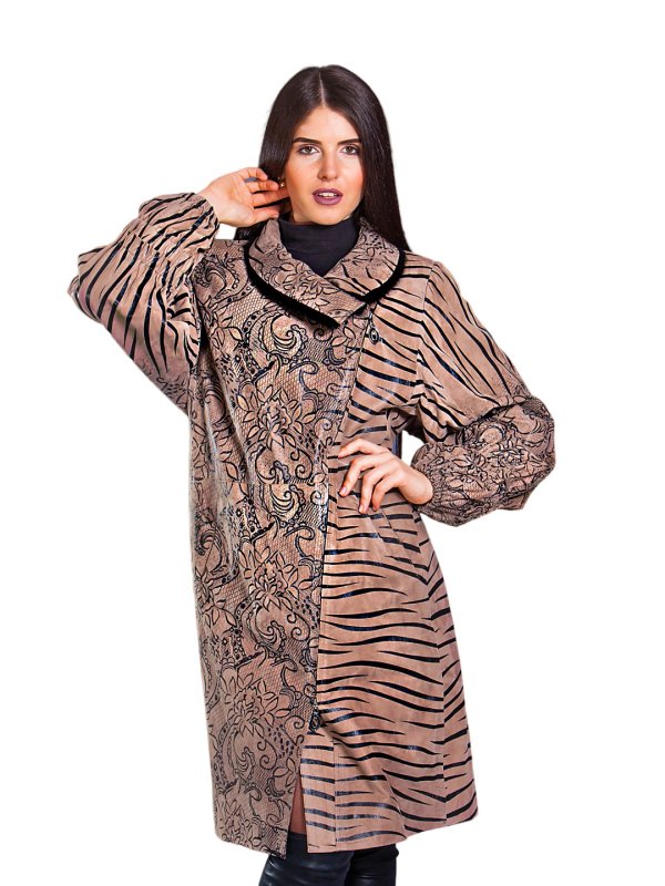 Жіноча шкіряна куртка зі знижкою 9-6514