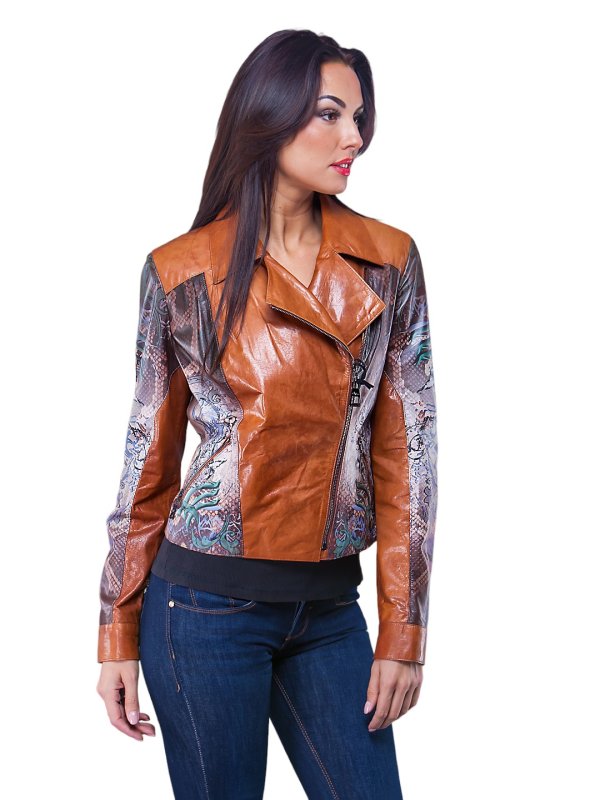 Женская кожаная куртка 9-7506
