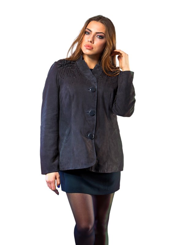 Жіноча шкіряна куртка зі знижкою 9-7377