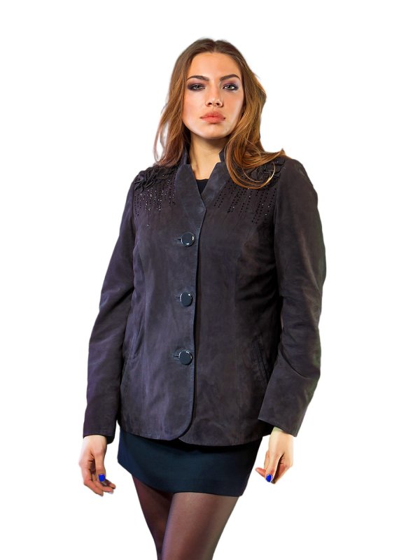 Жіноча шкіряна куртка зі знижкою 9-7377