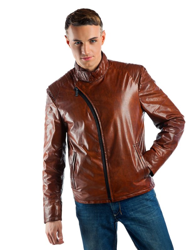 Чоловіча шкіряна куртка зі знижкою
9-6982