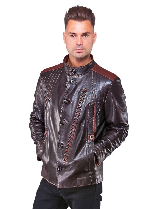 Чоловіча шкіряна куртка зі знижкою
18-8354