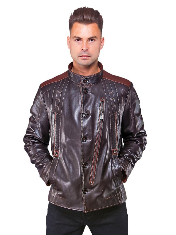 Чоловіча шкіряна куртка зі знижкою
18-8354