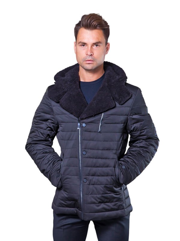 Чоловічий зимовий пуховик з текстилю
36-230