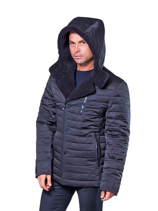 Чоловічий зимовий пуховик з текстилю
36-230