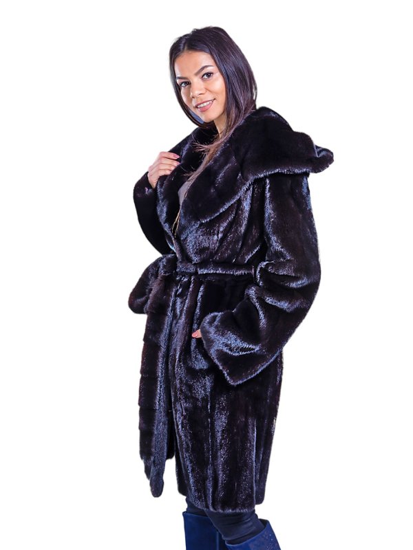 Жіноча норкова шуба 24-2048