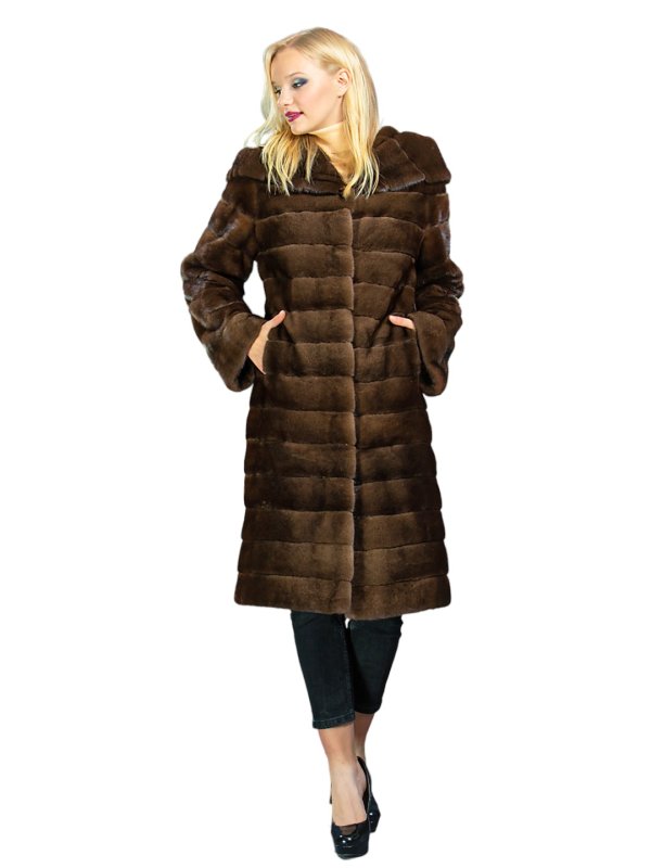 Жіноча норкова шуба 24-1936