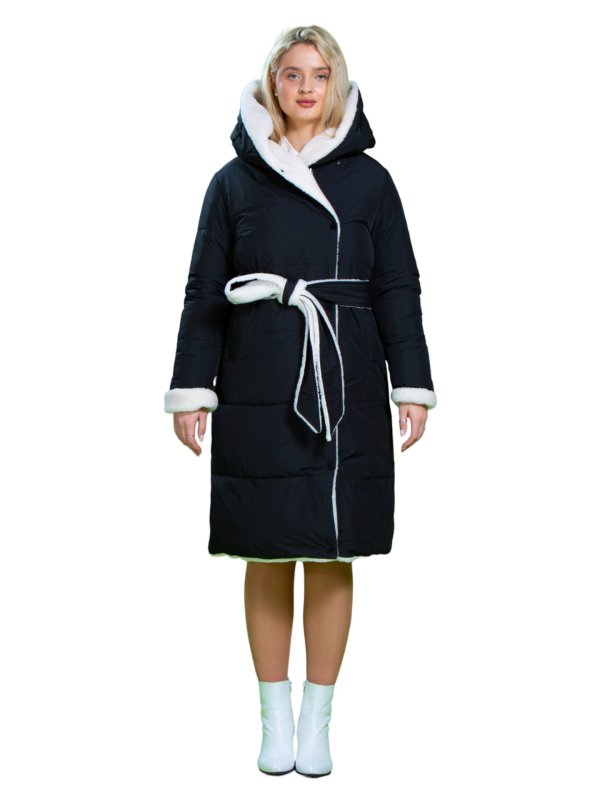 Розпродаж жіночих зимових пуховиків з натуральним чи штучним наповнювачем 31-486