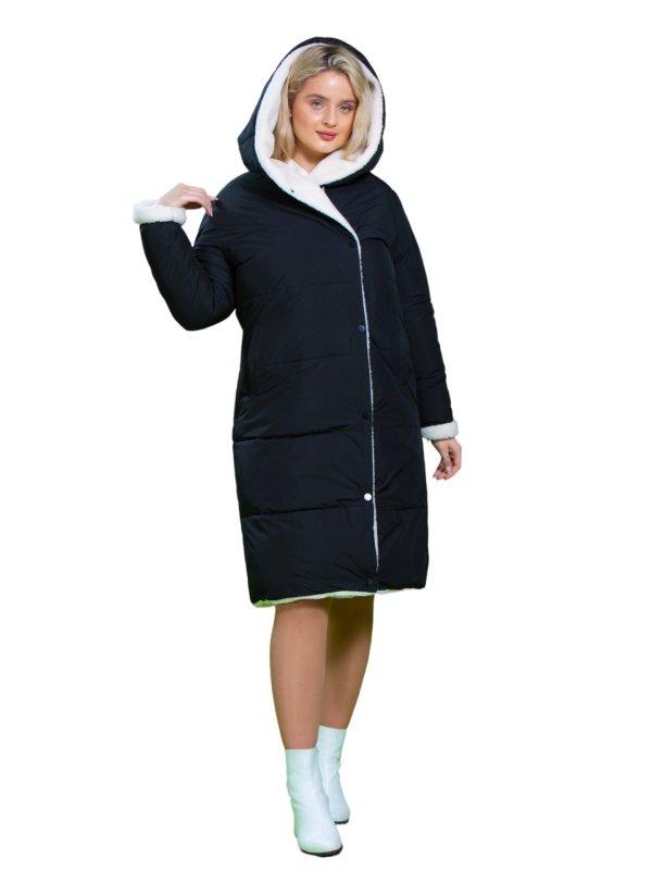 Розпродаж жіночих зимових пуховиків з натуральним чи штучним наповнювачем 31-486