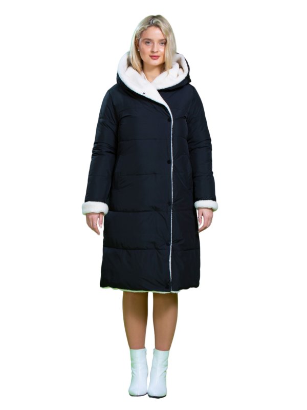Розпродаж жіночих зимових пуховиків з натуральним чи штучним наповнювачем 31-486