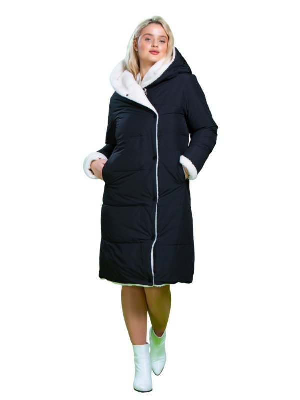 Розпродаж жіночих зимових пуховиків з натуральним чи штучним наповнювачем 31-486