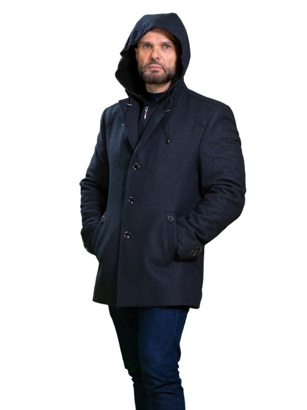 Чоловіче пальто, зимове або демісезонне
12-841