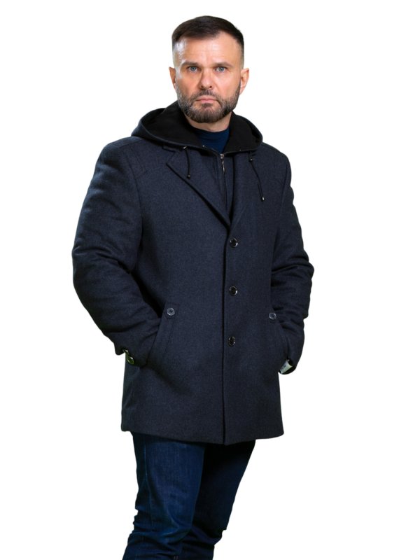 Чоловіче пальто, зимове або демісезонне
12-841