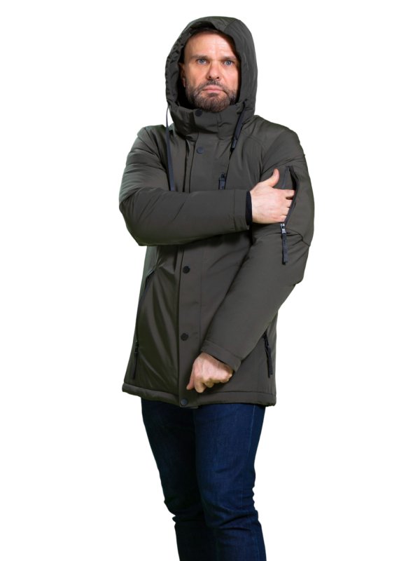 Чоловічий зимовий пуховик з текстилю
36-995