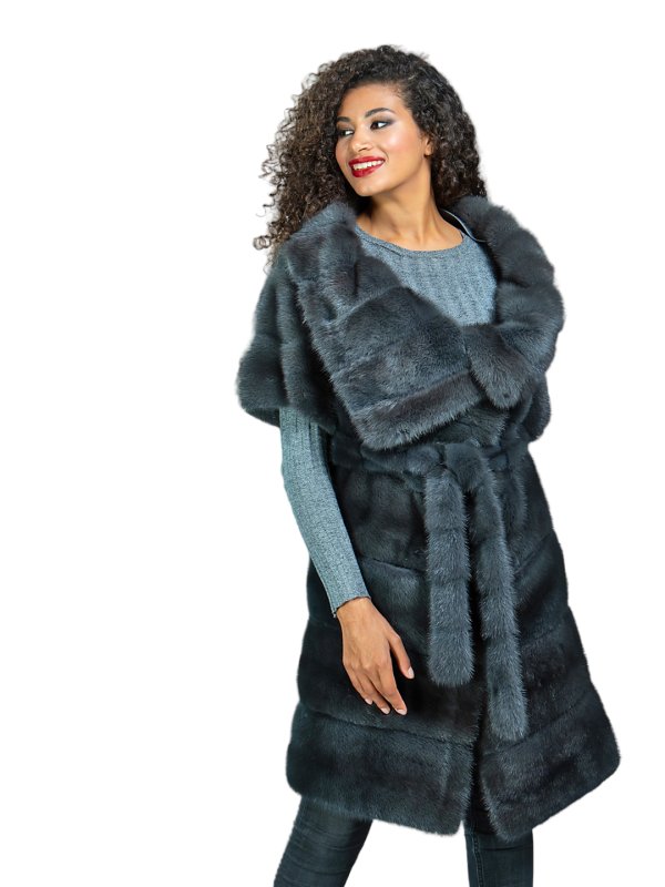 Жіноча норкова шуба 24-1895