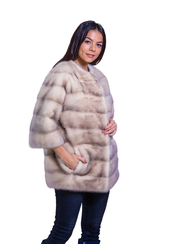 Женская норковая шуба 24-1872