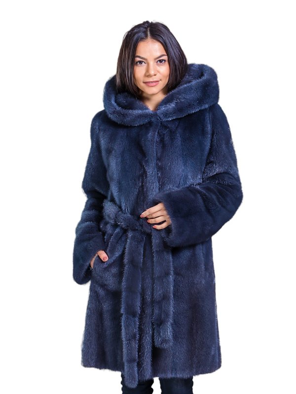 Жіноча норкова шуба 24-1884