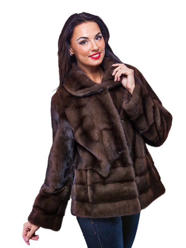 Женская норковая шуба 24-2089