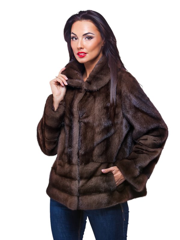 Женская норковая шуба 24-2089
