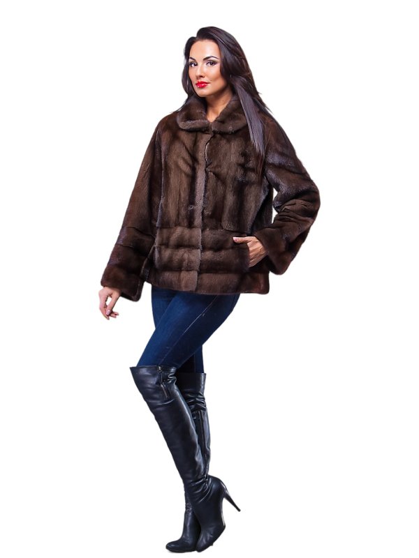 Женская норковая шуба 24-2089