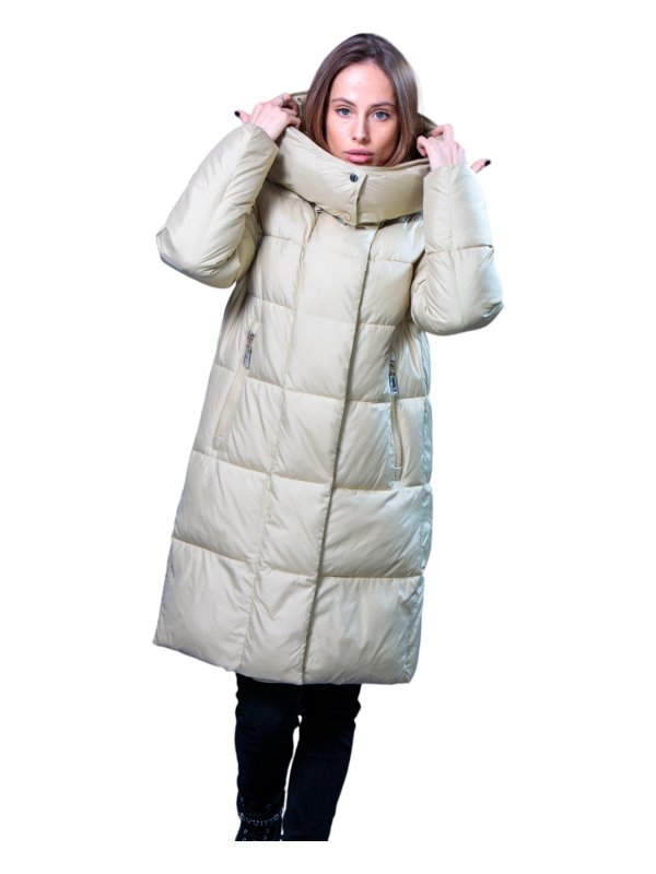 Розпродаж жіночих зимових пуховиків з натуральним чи штучним наповнювачем 36-1227