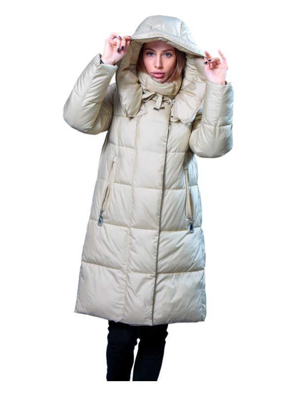 Розпродаж жіночих зимових пуховиків з натуральним чи штучним наповнювачем 36-1227